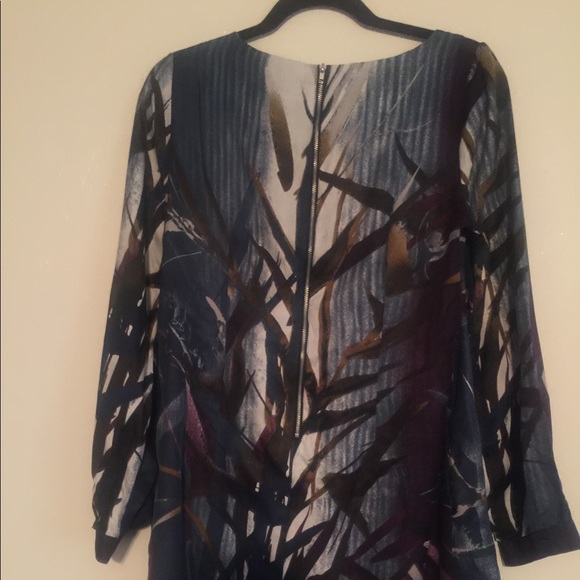 3/4 puffy sleeve shirt dress - Picture 2 of 2